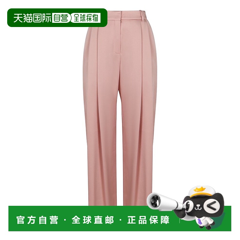 1h可退 香港直邮Nina Ricci 莲娜丽姿 女士 緞面褶皺長褲 25PCPA0