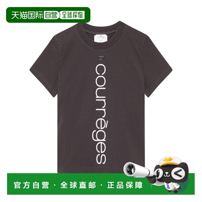 香港直邮COURREGES 女士T恤 423JTS006JS01099071 CO 灰色