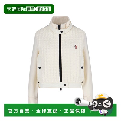 香港直邮moncler 盟可睐 女士 MONCLER GRENOBLE 白色毛线衫 0989