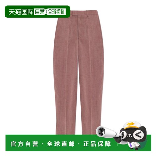 香港直邮Bottega Veneta 腰带袢阔腿裤休闲裤 856110V6DL0亚麻