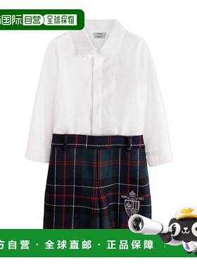 1h可退 香港直邮Fendi 长袖衬衫和短裤套装 BML157AUKK