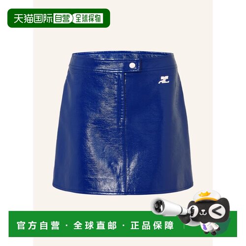 香港直邮COURREGES 女士半身裙 100293812117001 CO 蓝色 Skirt