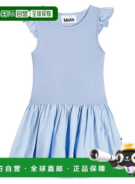 香港直邮Molo 婴儿 Cimi Windy 棉质连衣裙童装 blue蓝色 舒适时