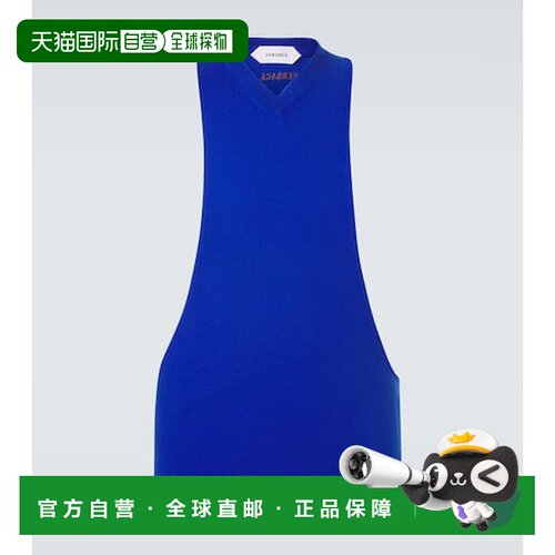 香港直邮versace 范思哲 男士 棉质背心上衣 blue蓝色 舒适时尚