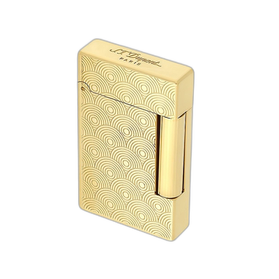 自营欧洲直邮S.T.Dupont都彭 INITIAL创始系列金色黄铜环印花打火