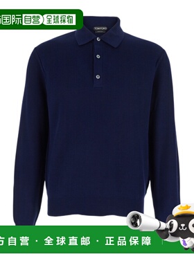 香港直邮Tom Ford 徽标长袖POLO衫 KPL049YMS142UDB