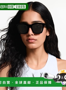 自营1h可退 欧洲直邮LV路易威登 Script系列女士黑色尼龙方形太阳