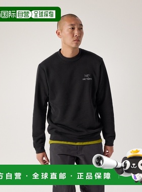 自营1h可退 欧洲直邮ARCTERYX 男士Emblem抓绒圆领卫衣始祖鸟