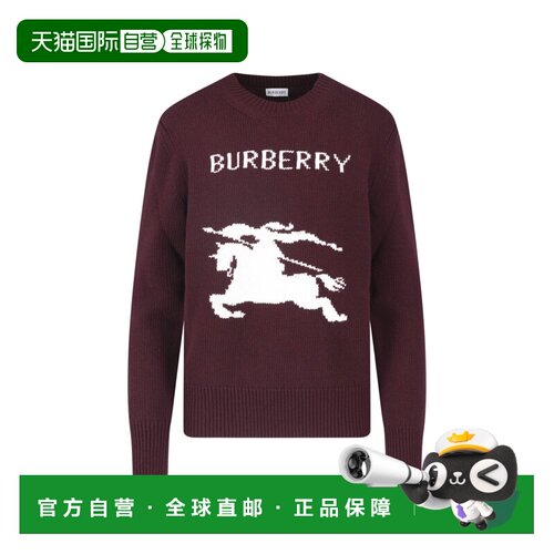 1h可退 香港直邮Burberry 巴宝莉 女士 毛线衫 8132643 red红色