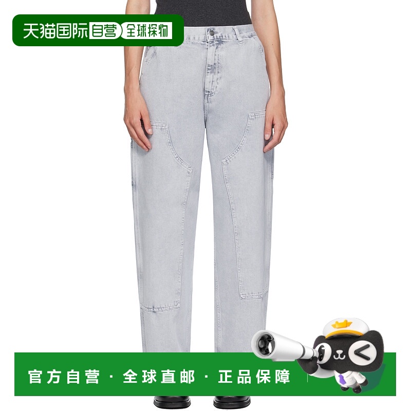 香港直邮CARHARTT WIP 女士 灰色 Brandon Double Knee 牛仔裤 I0