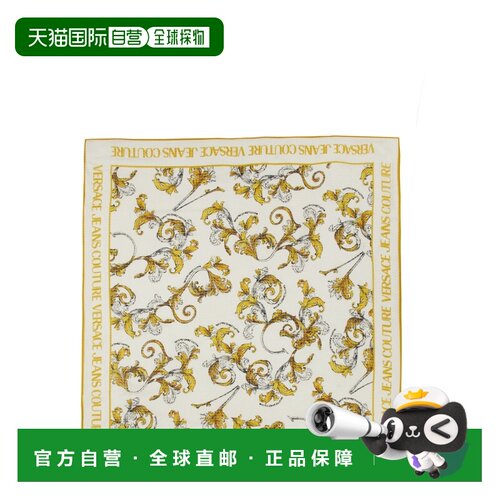 香港直邮VERSACE JEANS 女士围巾 78HA7H02ZG353G03 CO 白色方巾