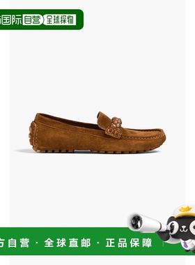 香港直邮Gianvito Rossi 吉安维托 罗西 女士 Monza 编织皮革边绒