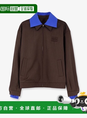 1h可退 香港直邮Miu Miu 缪缪 女士 初剪羊毛带Logo夹克 ML1418SO