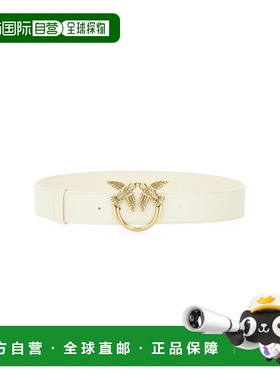 1h可退 香港直邮Pinko 品高 女士 徽标腰带 100120A0F1 white白色