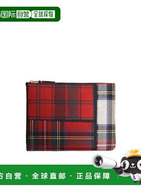 香港直邮Comme Des Garcons Play 格纹细节钱包 SA5100TP1RED