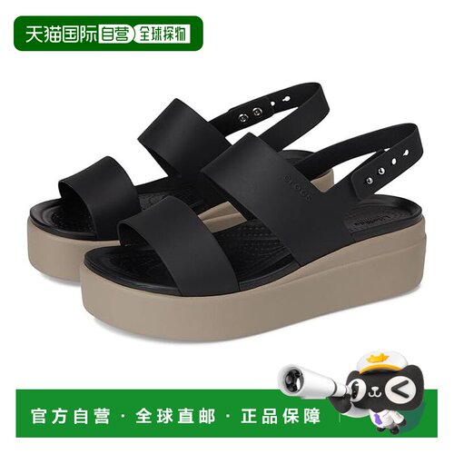 美国直邮Crocs 卡骆驰 女士 Brooklyn 低帮坡跟鞋 【付后1h可退】