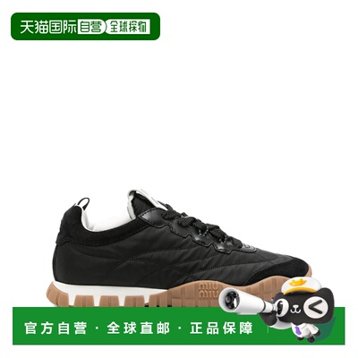 香港直邮Miu Miu 缪缪 女士 TYRE TECHNICAL 布织绒面革运动鞋 5E