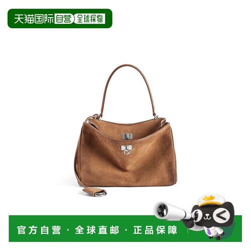 1h可退 香港直邮Balenciaga 巴黎世家 女士 Rodeo 小号驼色手袋 7