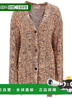 1h可退 香港直邮Marni 玛尼 女士 V领羊毛针织开衫 CDMD0329Q0UFC