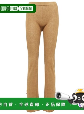 香港直邮Acne Studios 艾克妮 女士 罗纹针织亚麻混纺打底裤 0008