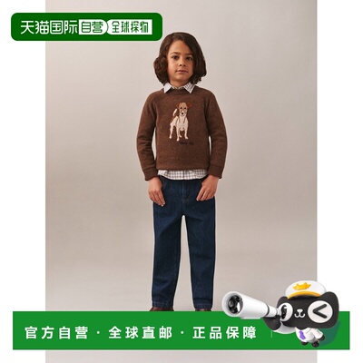 自营欧洲直邮Bonpoint小樱桃 Berlioz狗刺绣羊绒衫