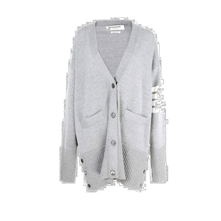 Thom Browne 四条纹超大款羊毛开衫 FKC402AY1002 【付后1h可退】