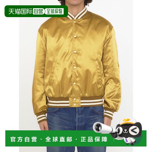 1h可退 香港直邮CELINE 男士夹克 2W866497M35OR SS2023 黄色 Ted