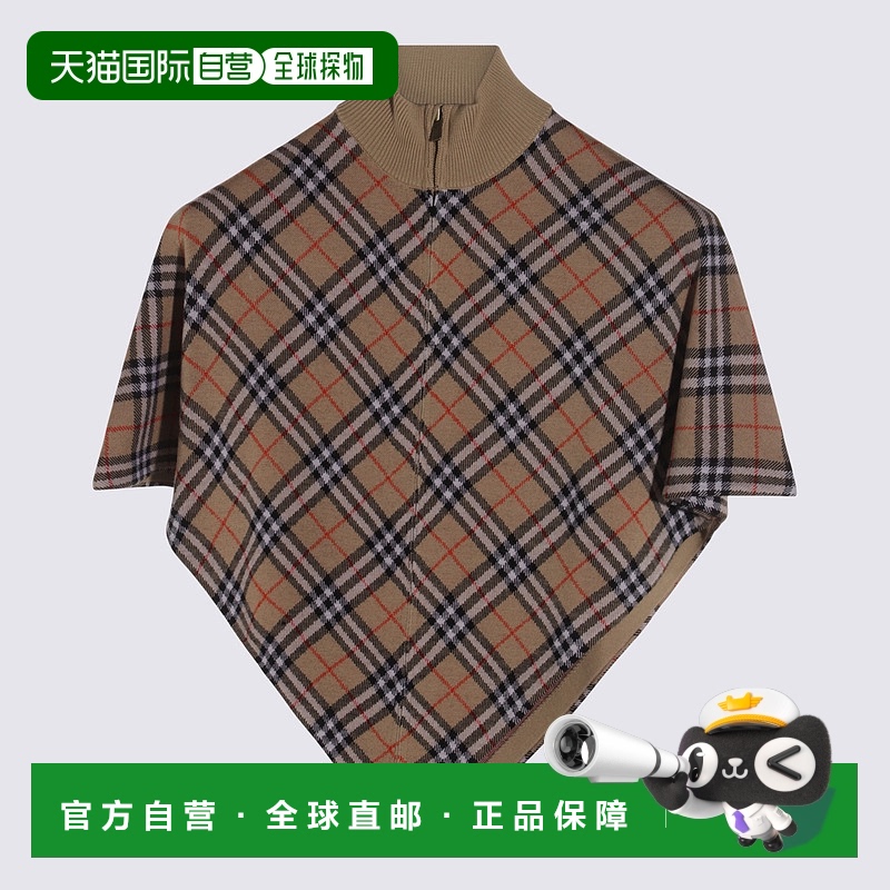 1h可退 欧洲直邮burberry 少男 围巾披肩羊毛