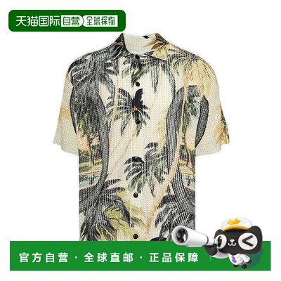 香港直邮AMIRI 男士 棕櫚樹印花針織襯衫 AMKNIR1029