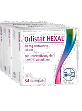 欧洲直邮Orlistat奥利司排油丸3X60mg3X84粒阻止肠道吸收油分胶囊