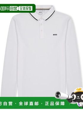 1小时内可退 香港直邮BOSS 波士 女童 LS Jn44 Polo衫童装 white