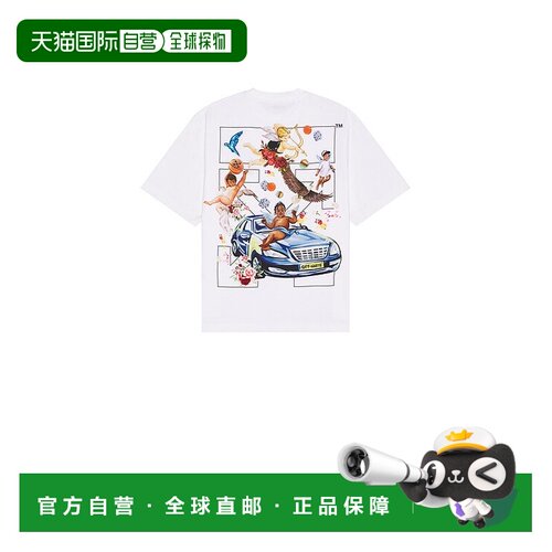1h可退 香港直邮off-white 男士 白色 Fresco Arrow T 恤 OMAA120