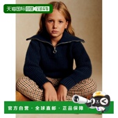 欧洲直邮Sezane 儿童海军蓝羊毛毛衣