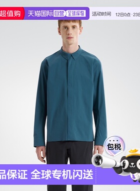 自营1h可退 欧洲直邮ARCTERYX始祖鸟 Metry男士浅夜境蓝尼龙长袖