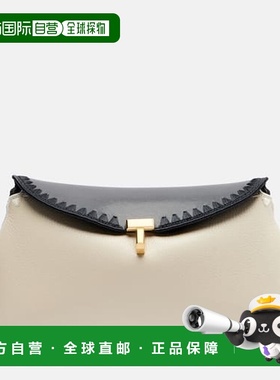 1h可退 香港直邮toteme 女士 T-lock 皮革手包 black黑色 舒适时