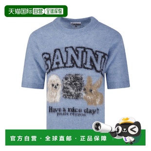 毛衣 圆领短袖 K2517 香港直邮Ganni 1h可退