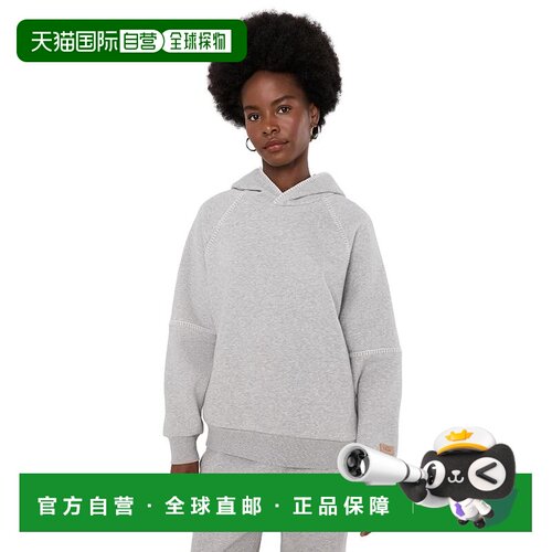 美国直邮Ugg 女士 经典款连帽衫 grey灰色 舒适时尚