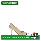 Choo 周仰杰 女士 香港直邮Jimmy 山羊皮尖头浅口鞋 J000181158CH