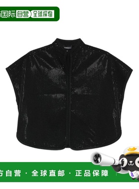 1h可退 香港直邮Emporio Armani 安普里奥 阿玛尼 女士 黑色上衣