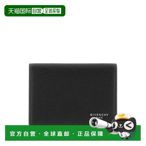 香港直邮Givenchy 纪梵希 男士 徽标印花木纹皮革两摺卡套 BK60GR
