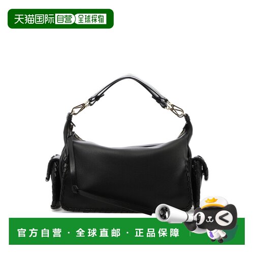香港直邮CHLOÉ 女士单肩包 C22WS226I95001 SS2023 黑色 编织饰边