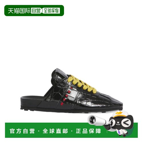 Marni 鳄鱼纹Softy Soccer 一脚蹬运动穆勒鞋 SNZW0支付后1h可退