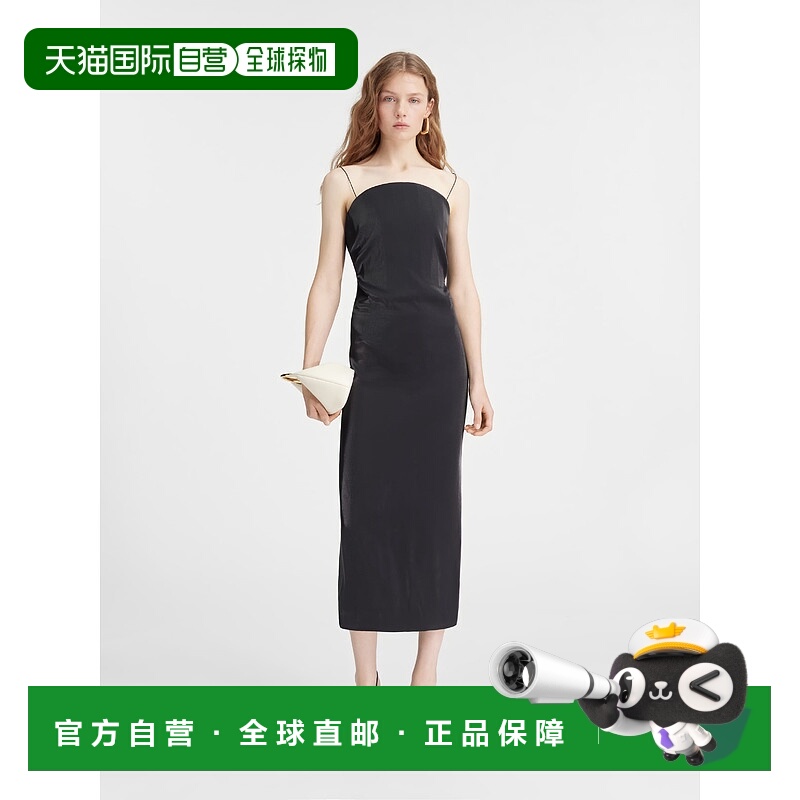 香港直邮Jacquemus 女士 La Carino 长袍缎面中长连衣裙