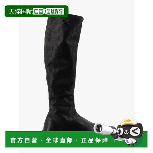 香港直邮Miu Miu 缪缪 女士 弹力皮质靴子 5W805EFA045L68
