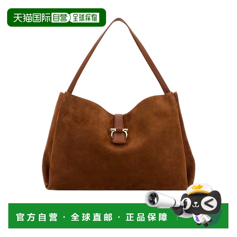 香港直邮Salvatore Ferragamo Gancini 扣单肩包 219804斜挎包