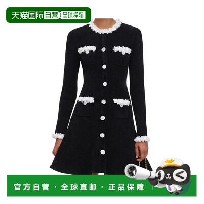 Self-Portrait 花朵装饰迷你连衣裙 AW26099SBAB0【付后1h可退】