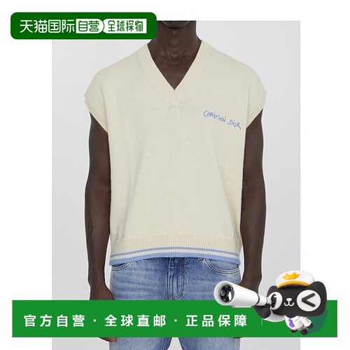 香港直邮Dior 徽标细节针织衫 443M647AT879迪奥背心
