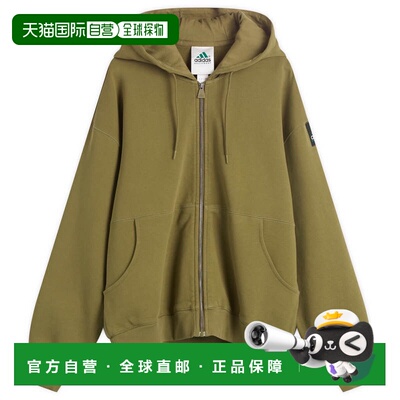 1h可退 香港直邮adidas 阿迪达斯 男士 EQT 水洗连帽衫 JX1572