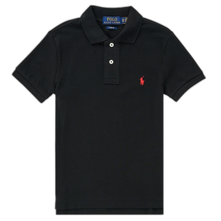 欧洲直邮Polo Ralph Lauren 拉夫劳伦 男孩 HOULIA 短袖polo衫 黑