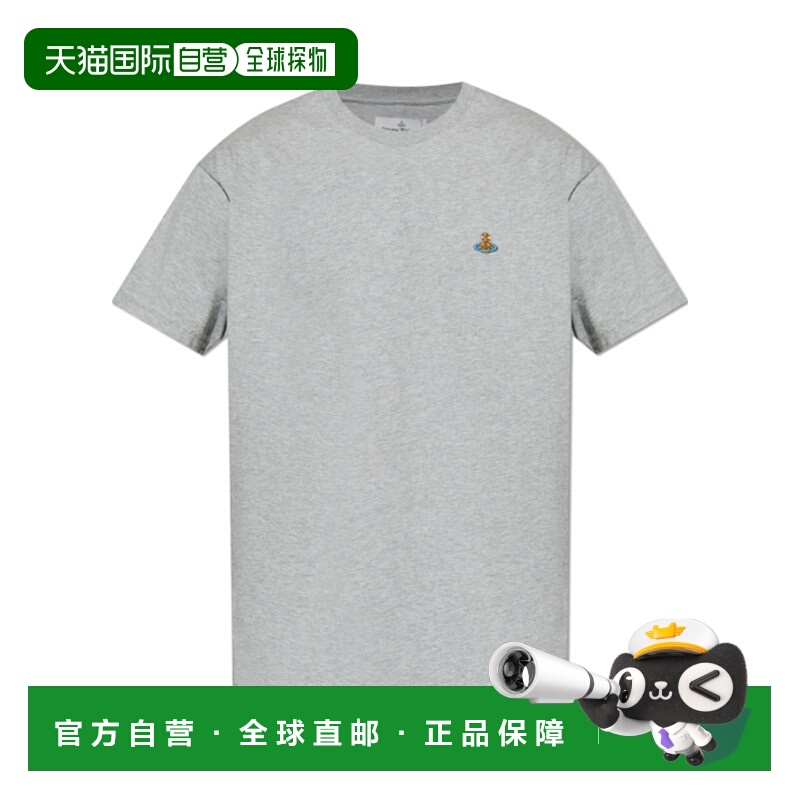 香港直邮Vivienne Westwood 刺绣圆领 T 恤 3G010013J001M